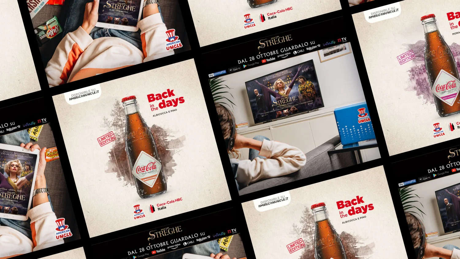 American Uncle for brands – panoramica delle creatività realizzate per i brand