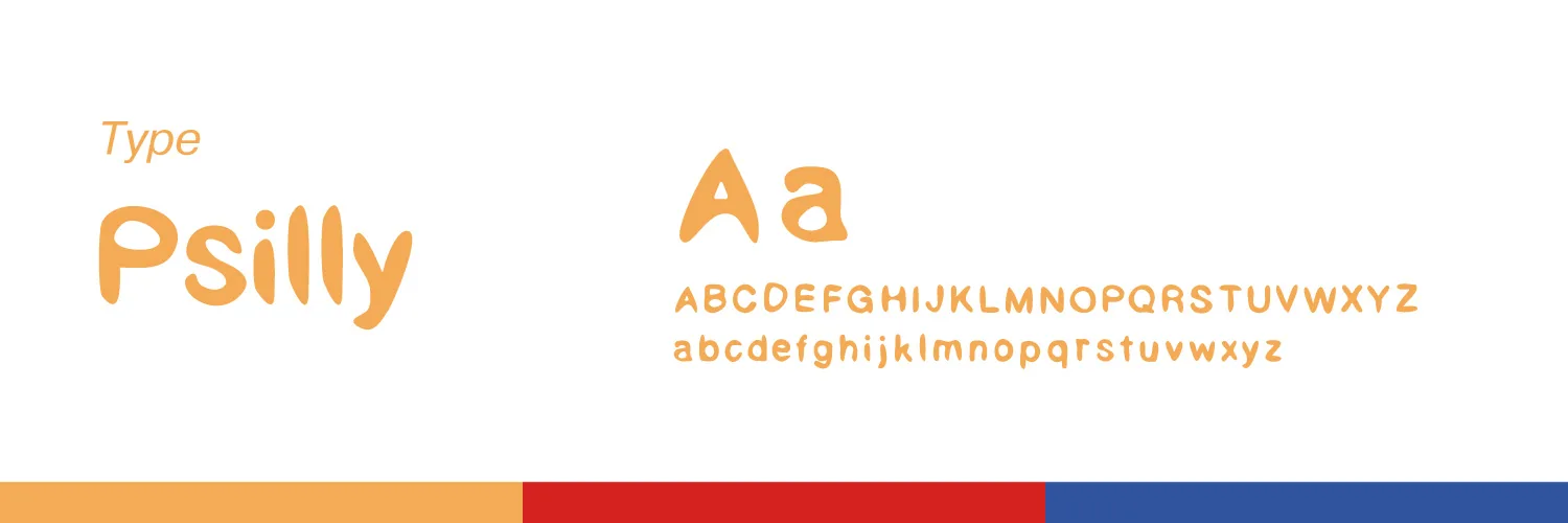 My Cousin – palette cromatica e font Psilly