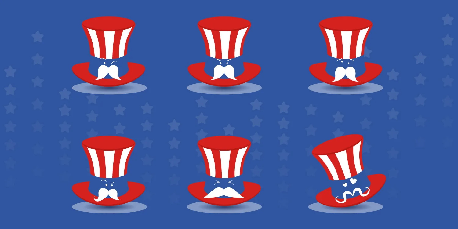 American Uncle – sticker con le espressioni dello Zio